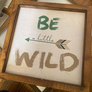 Wooden sign for boy or girls room